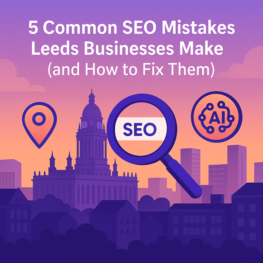 5 common SEO mistakes Leeds illustration